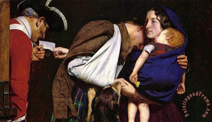 The Order of Release [detail 1] painting - John Everett Millais The Order of Release [detail 1] Art Print